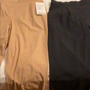 NWT Lululemon tan Trousers with comfort and style of pull on pants firm